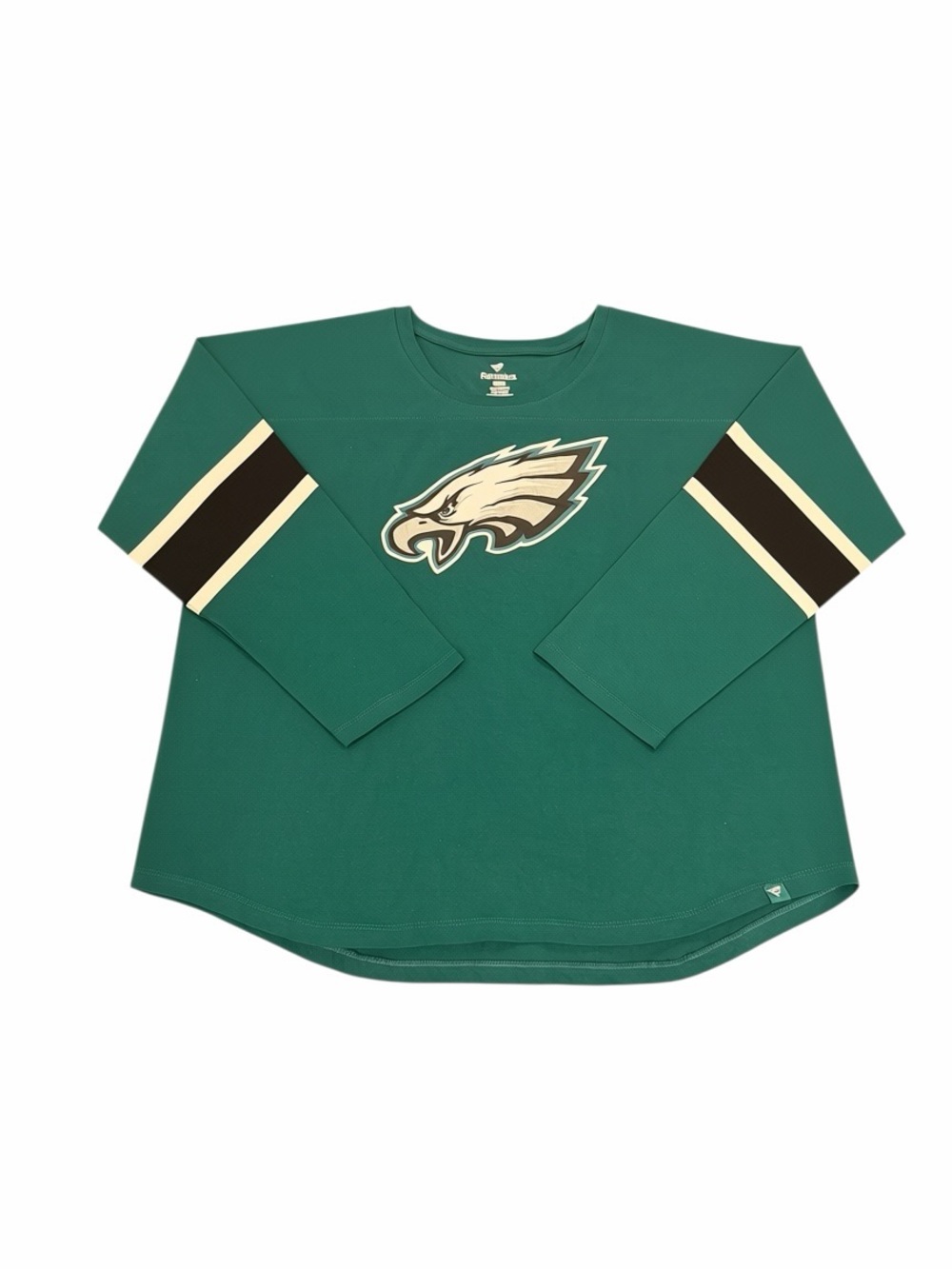 Philadelphia Eagles NFL Women's Fanatics Green 3/4 Sleeve Graphic Shirt Size 2X